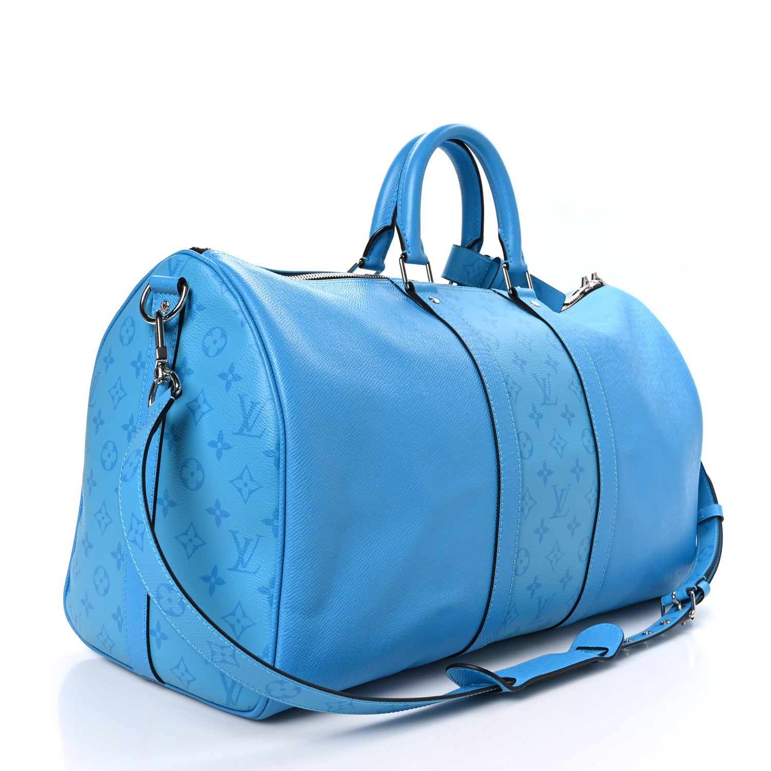 Louis Vuitton LOUIS VUITTON Taigarama Keepall Bandouliere 50 Blue Lagoon 2 of 10
