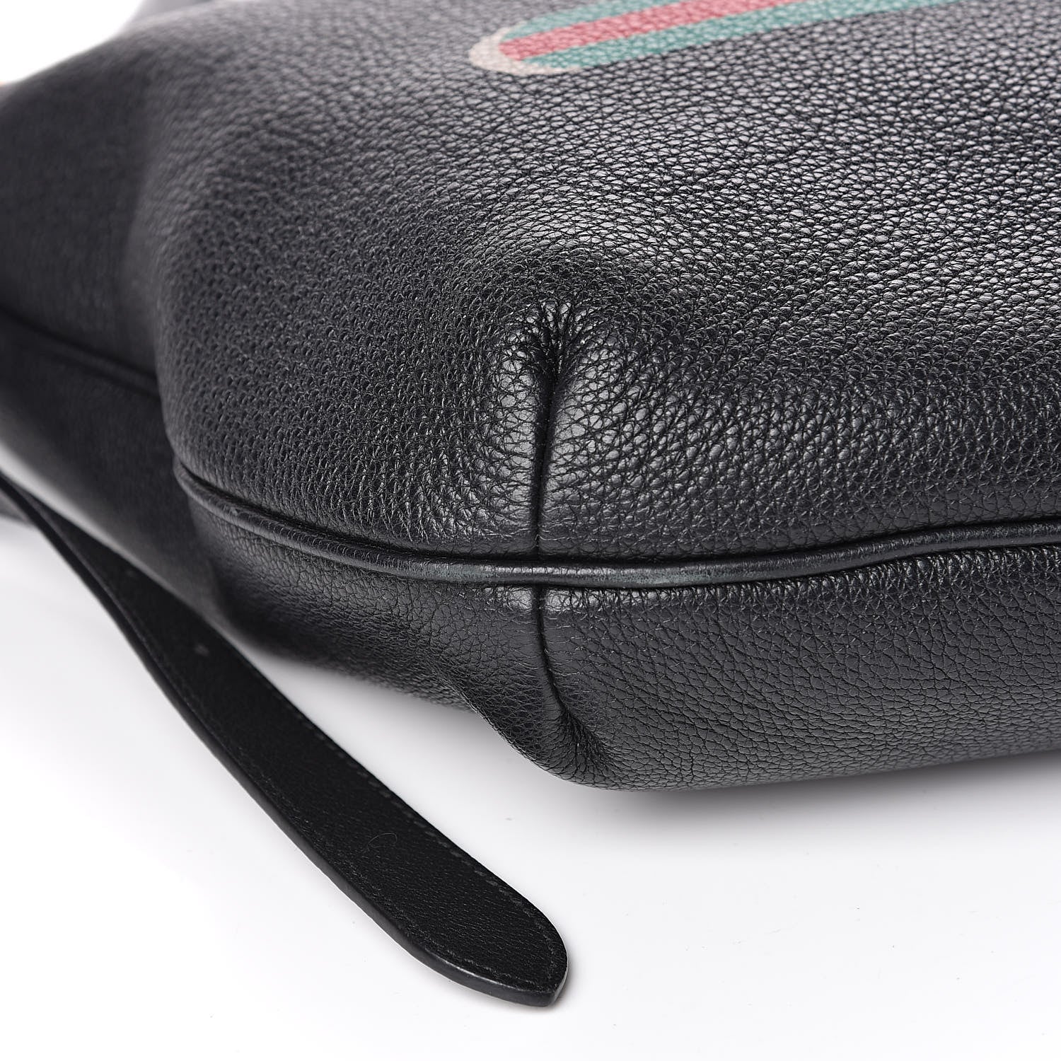 Gucci Grained Calfskin Logo Half Moon Hobo Black 11 of 13