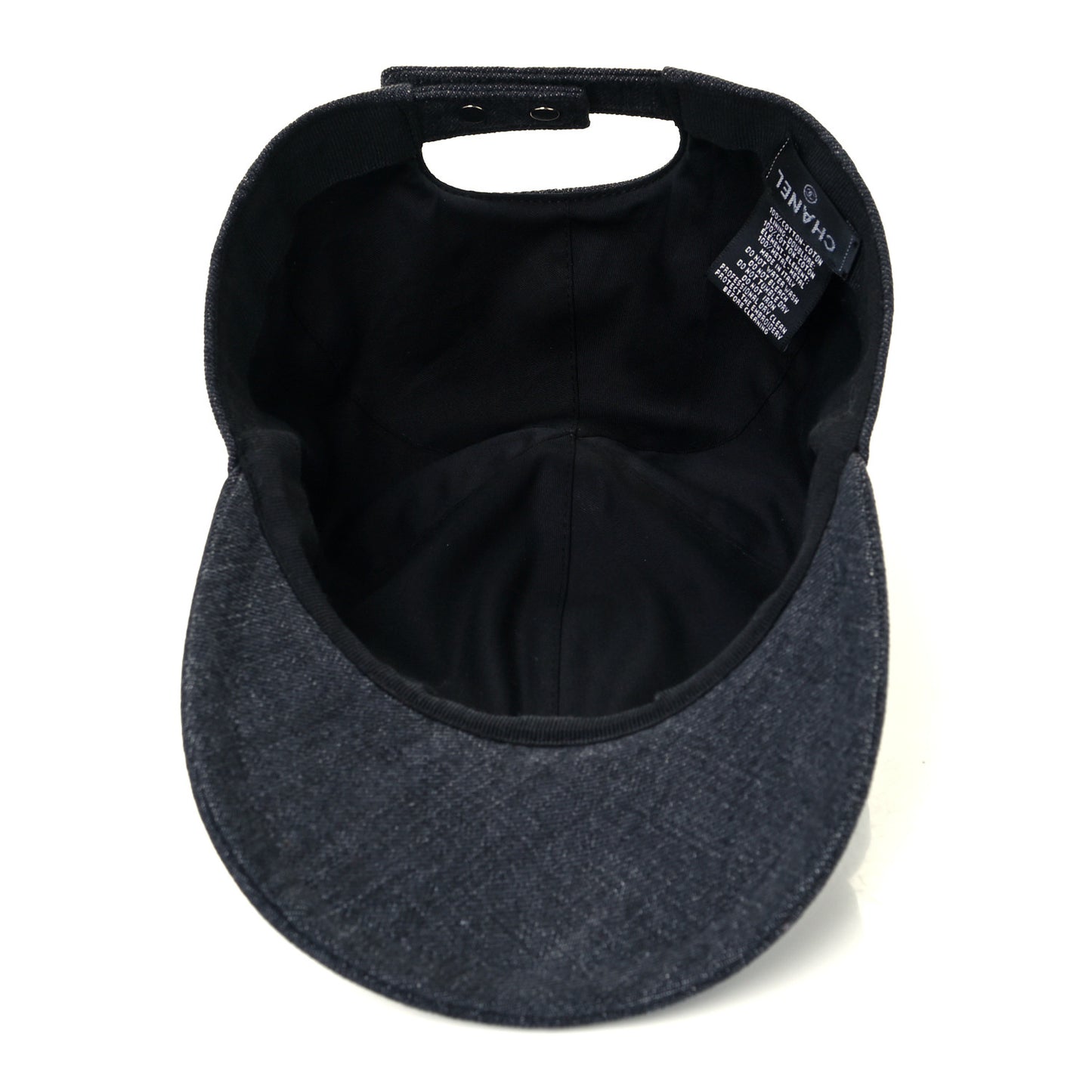 Cotton Sequin CC Cap Hat Black