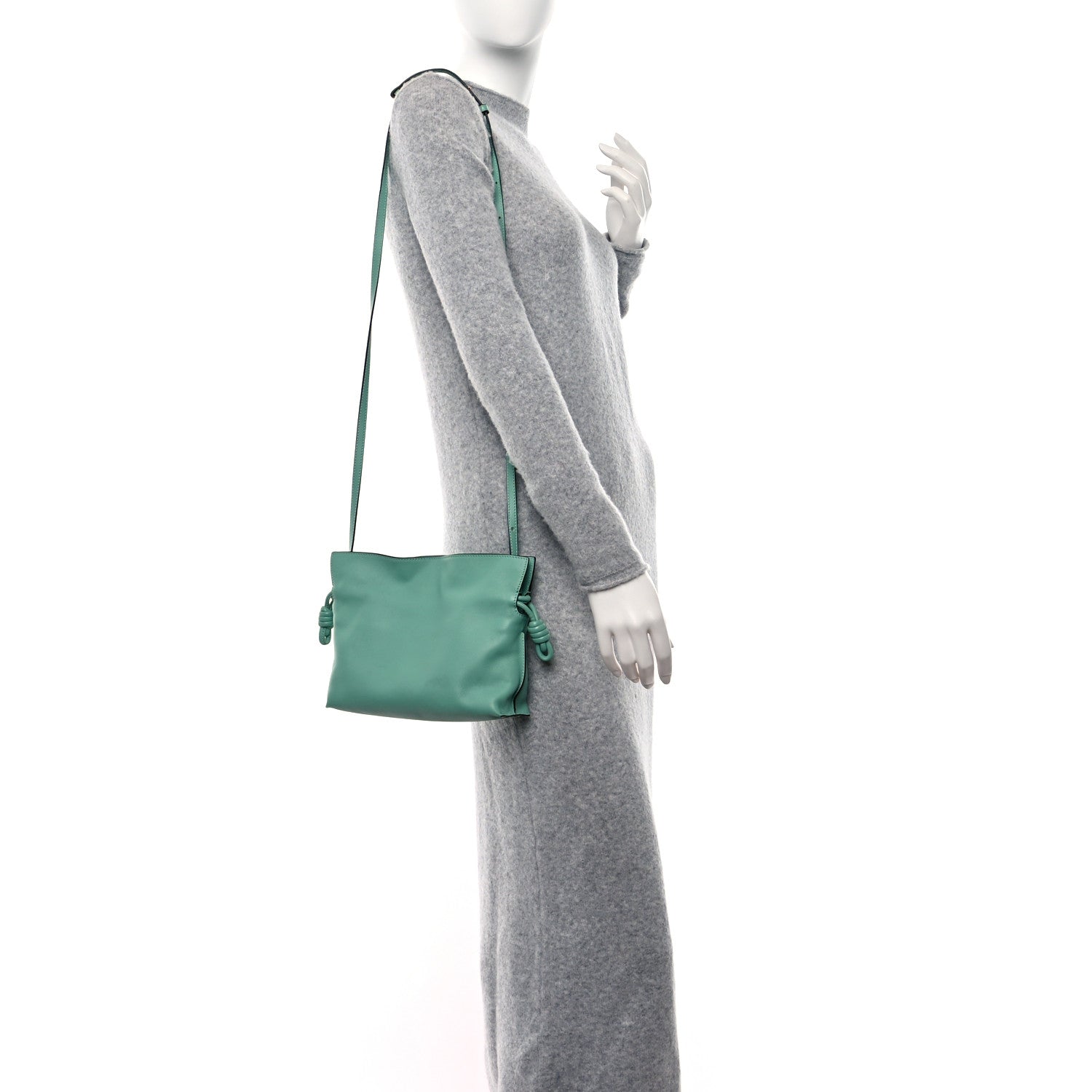 Loewe Calfskin Small Flamenco Knot Bag Fresh Mint 2 of 11