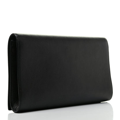 Saint Laurent Calfskin Monogram Large Belle De Jour Clutch Black 3 of 7