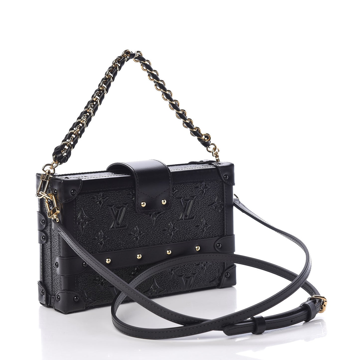 Midnight Canvas Petite Malle Black