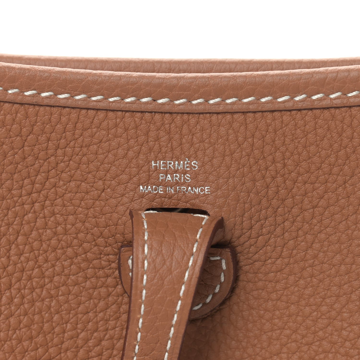 Hermes Taurillon Clemence Allegro Evelyne TPM Gold Cornaline White 6 of 9