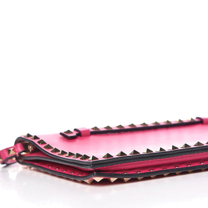 Valentino Garavani Nappa Rockstud Wristlet Clutch Pop Fuxia 10 of 11