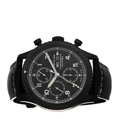 Breitling DLC Coated Stainless Steel Calfskin 43mm Navitimer 8 Chronograph Automatic Watch Black M13314 2 of 5