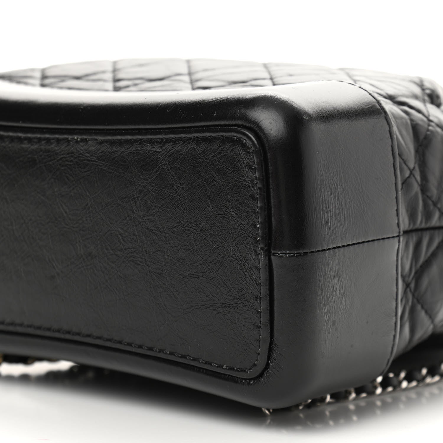 Chanel Aged Calfskin Quilted Gabrielle Backpack Black 10 of 15