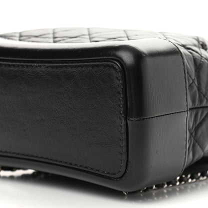 Chanel Aged Calfskin Quilted Gabrielle Backpack Black 10 of 15
