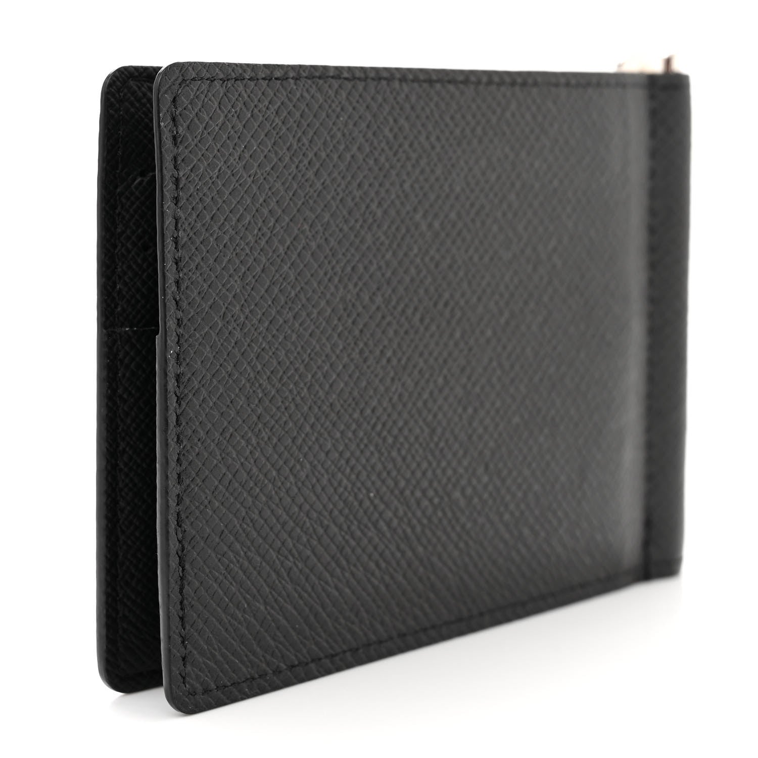 Louis Vuitton LOUIS VUITTON Taiga Pince Wallet Black 3 of 6