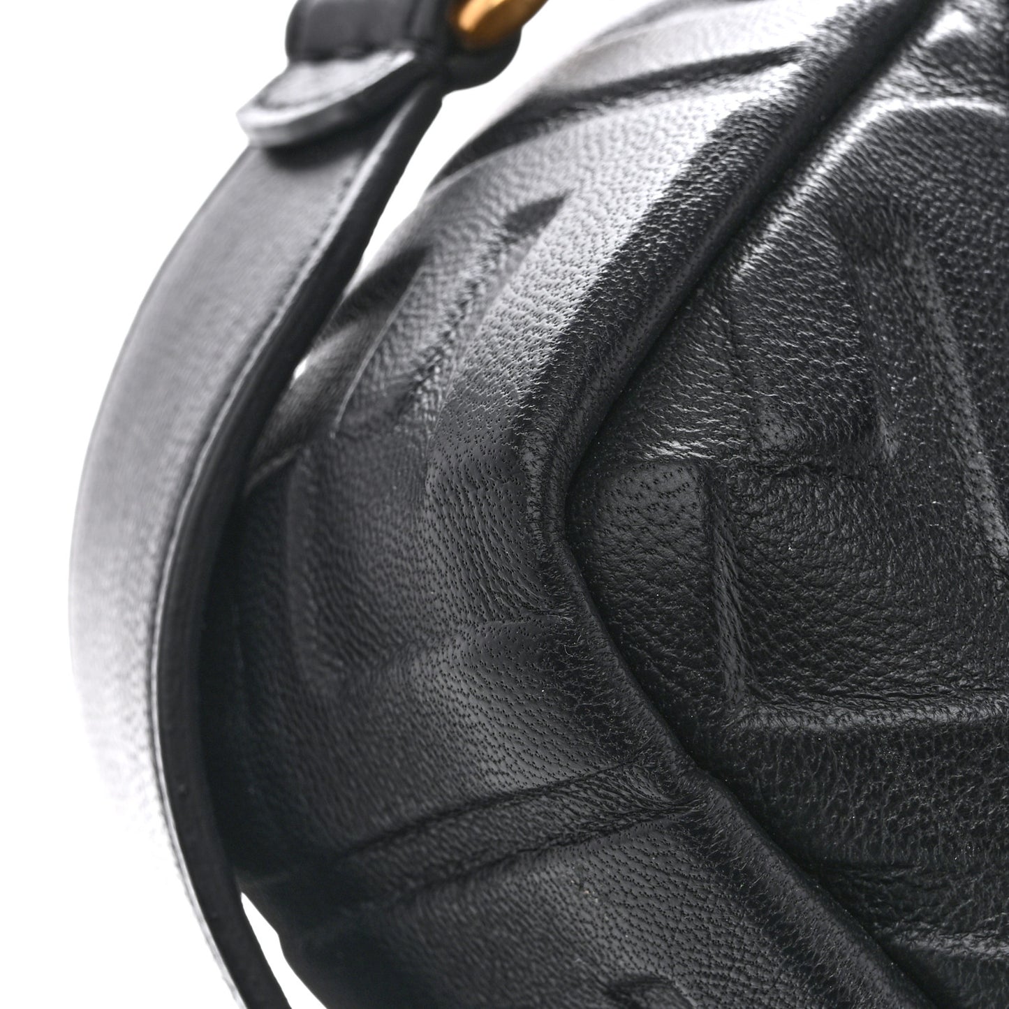Nappa FF 1974 Embossed Baguette Black