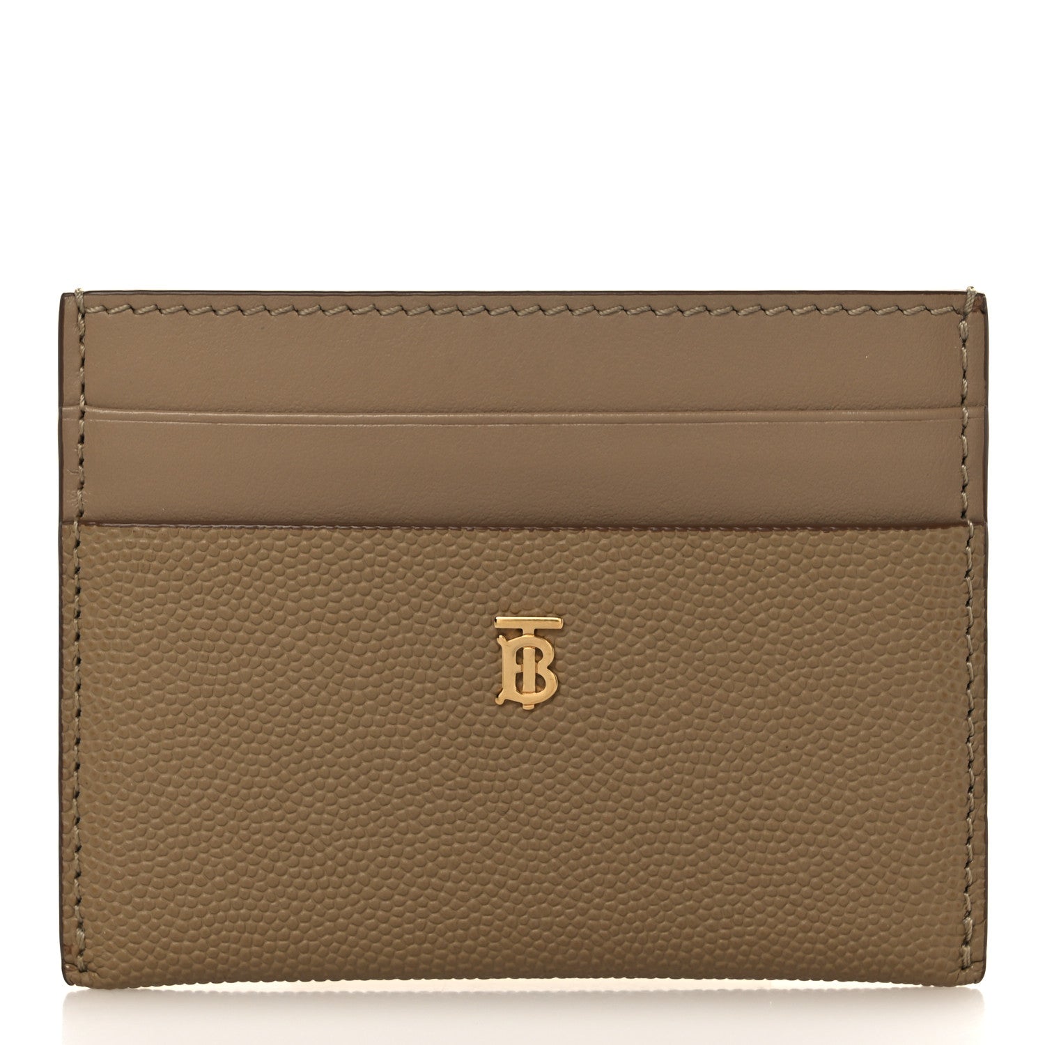 Burberry Grainy Calfskin Sandon TB Card Case Archive Beige 1 of 7