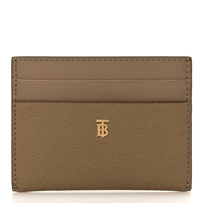 Burberry Grainy Calfskin Sandon TB Card Case Archive Beige 1 of 7