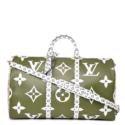 Louis Vuitton Monogram Giant Keepall Bandouliere 50 Kaki Beige 1 of 8