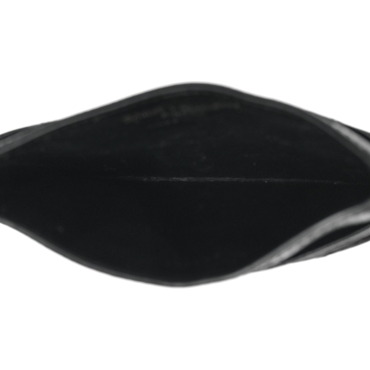 Grain De Poudre Matelasse Chevron Monogram Credit Card Case Black