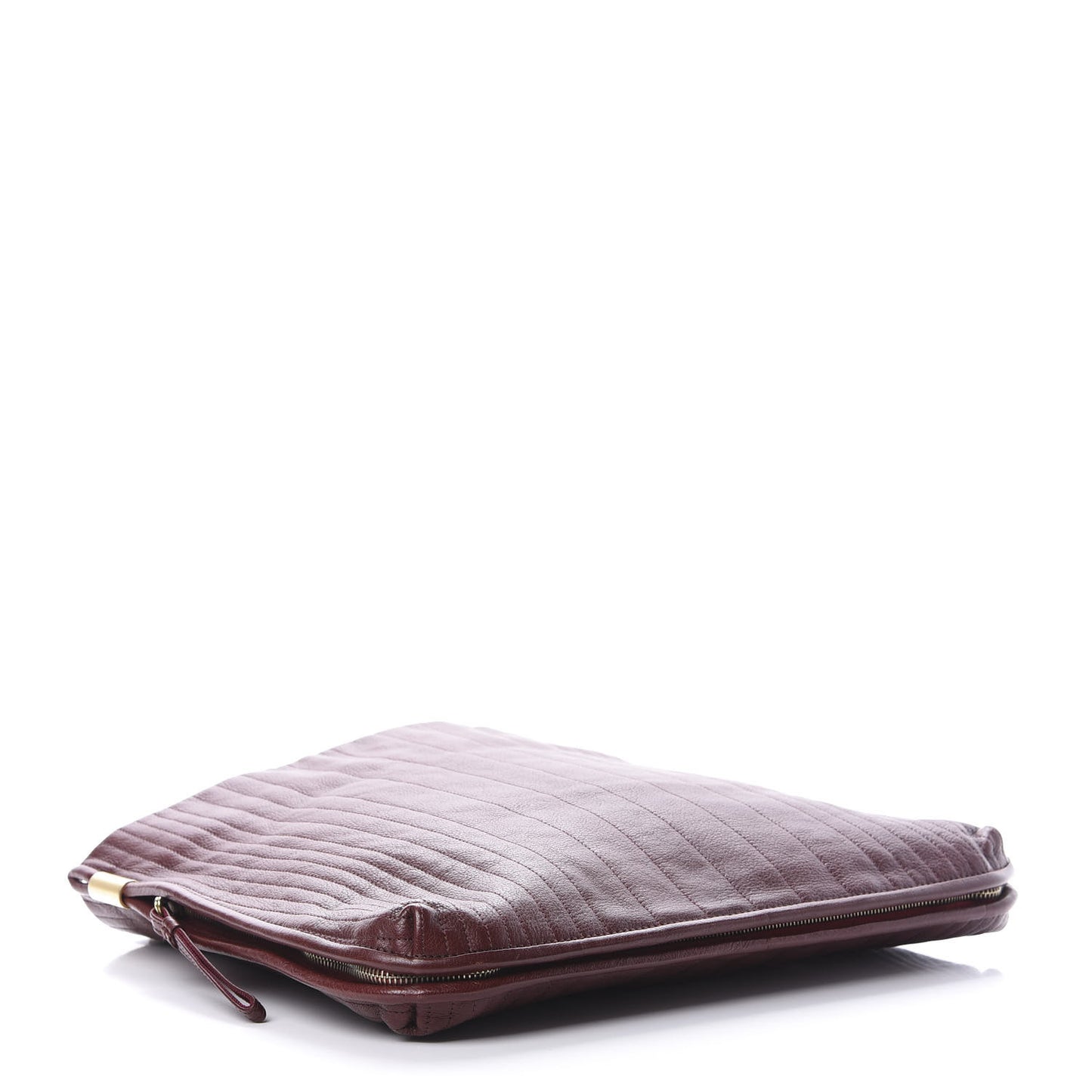 Goatskin Amalia Bucket Bag Aubergine