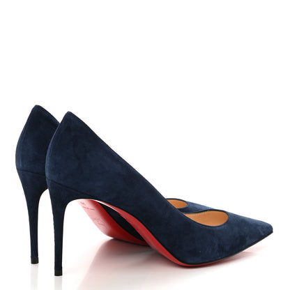 Christian Louboutin Veau Velours So Kate 85 Pumps 39 Navy 4 of 7