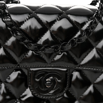 Chanel Patent Calfskin Quilted Mini Square Flap So Black 17 of 18