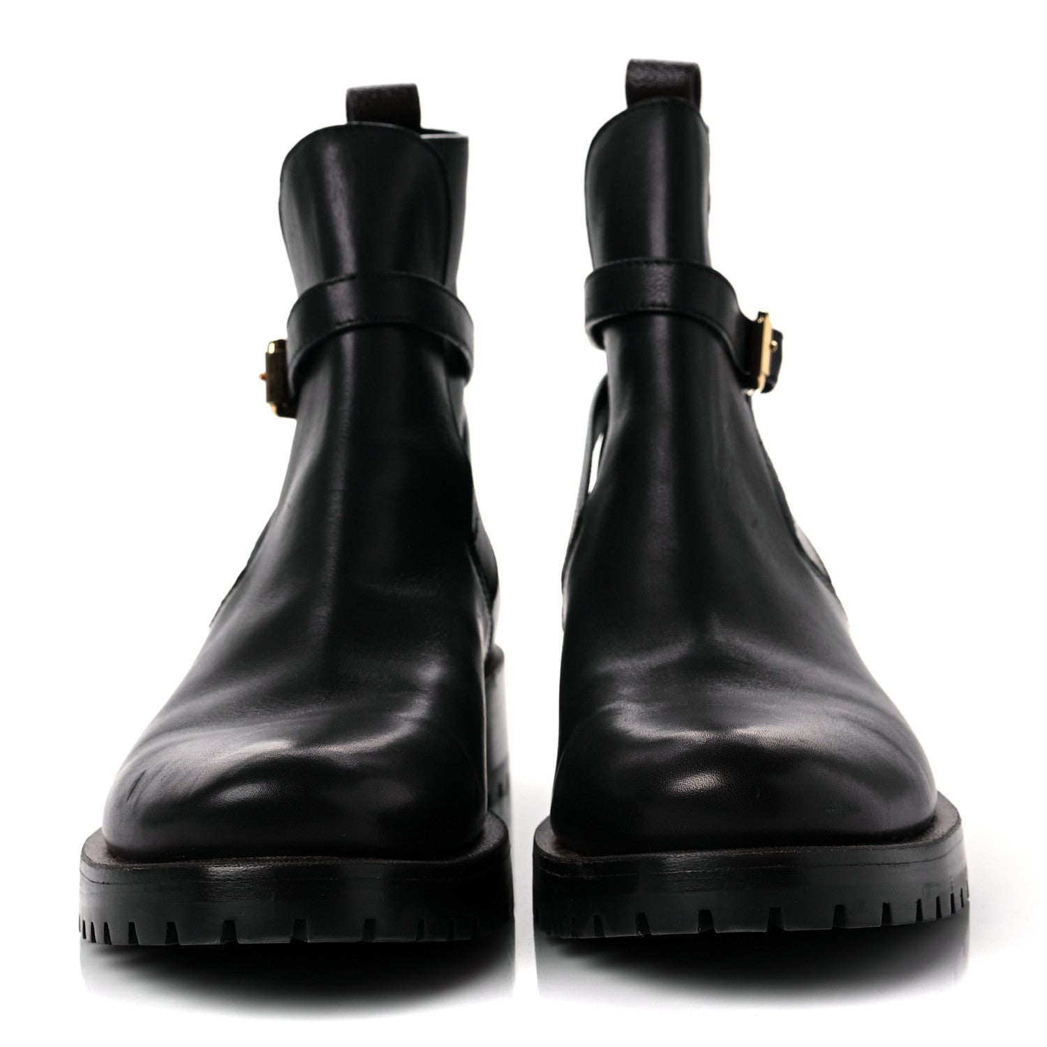 Louis Vuitton Calfskin Monogram Discovery Flat Ankle Boots 40 Black 2 of 8