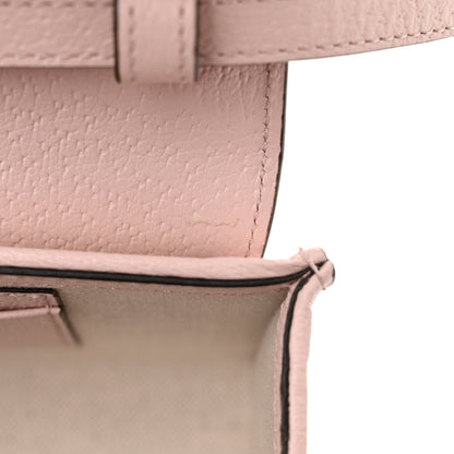 Gucci Monogram Jumbo GG Textured Dollar Calfskin Mini Padlock Top Handle Shoulder Bag Beige Perfect Pink 10 of 10
