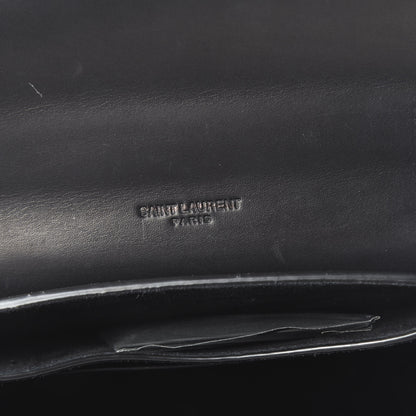 Saint Laurent Smooth Calfskin Mini Classic Monogram Kaia Satchel Black 6 of 15