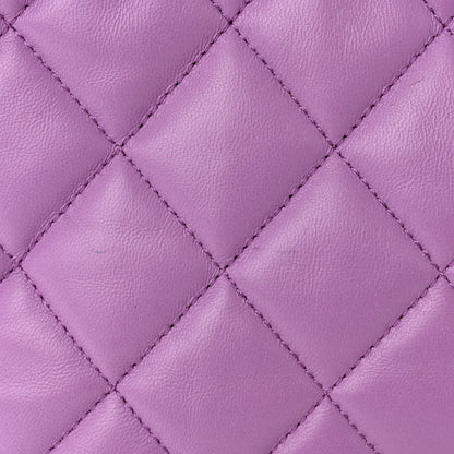 Chanel Lambskin Quilted Small Pick Me Up Hobo Purple 11 of 11