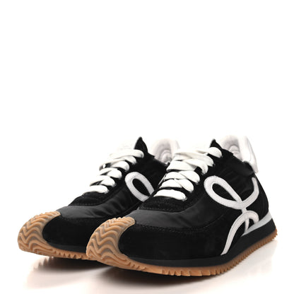 Loewe Nylon Suede Flow Runners Sneakers 38 Black 3 of 9
