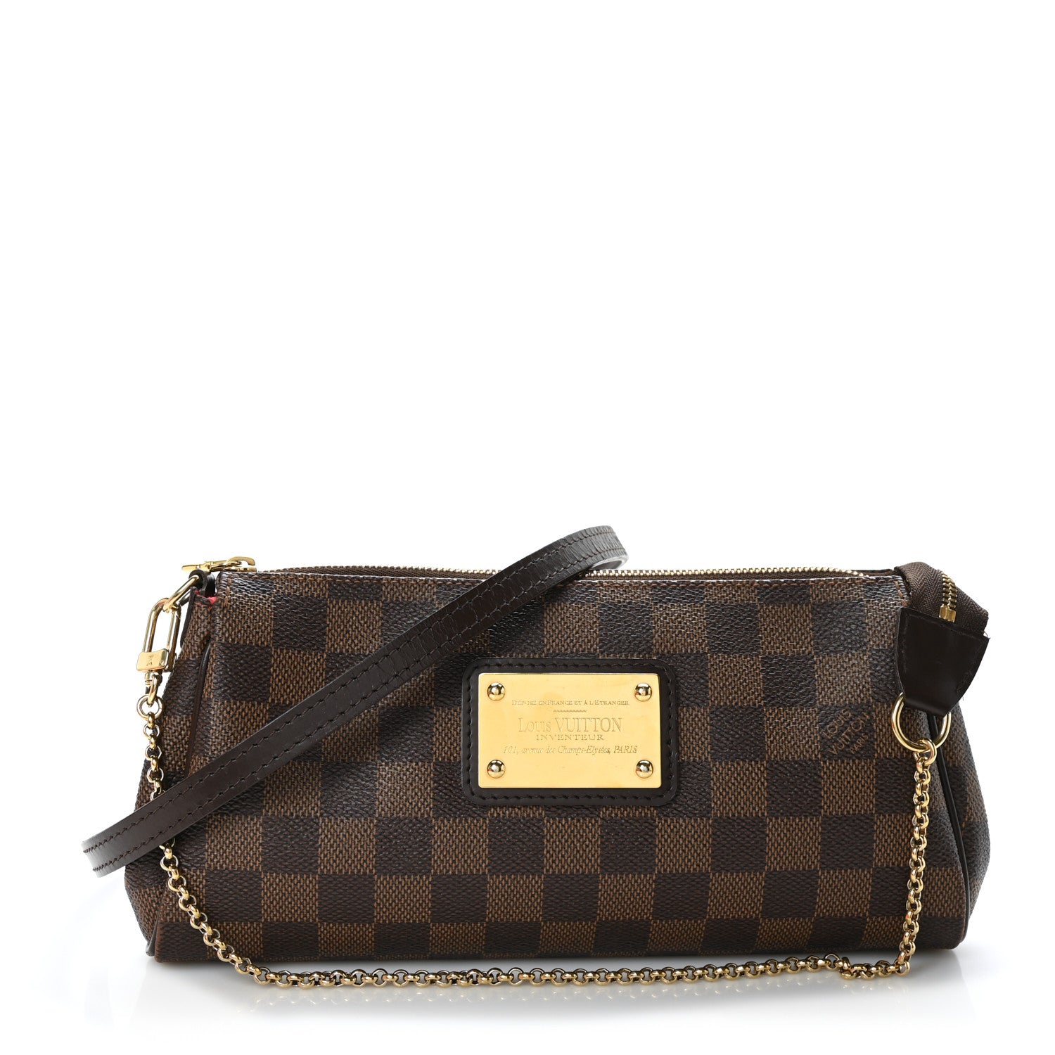 Louis Vuitton Damier Ebene Eva Clutch 1 of 10