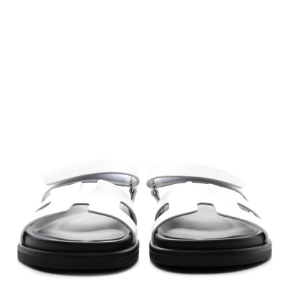 Hermes Calfskin Womens Chypre Sandals 39 White 2 of 9