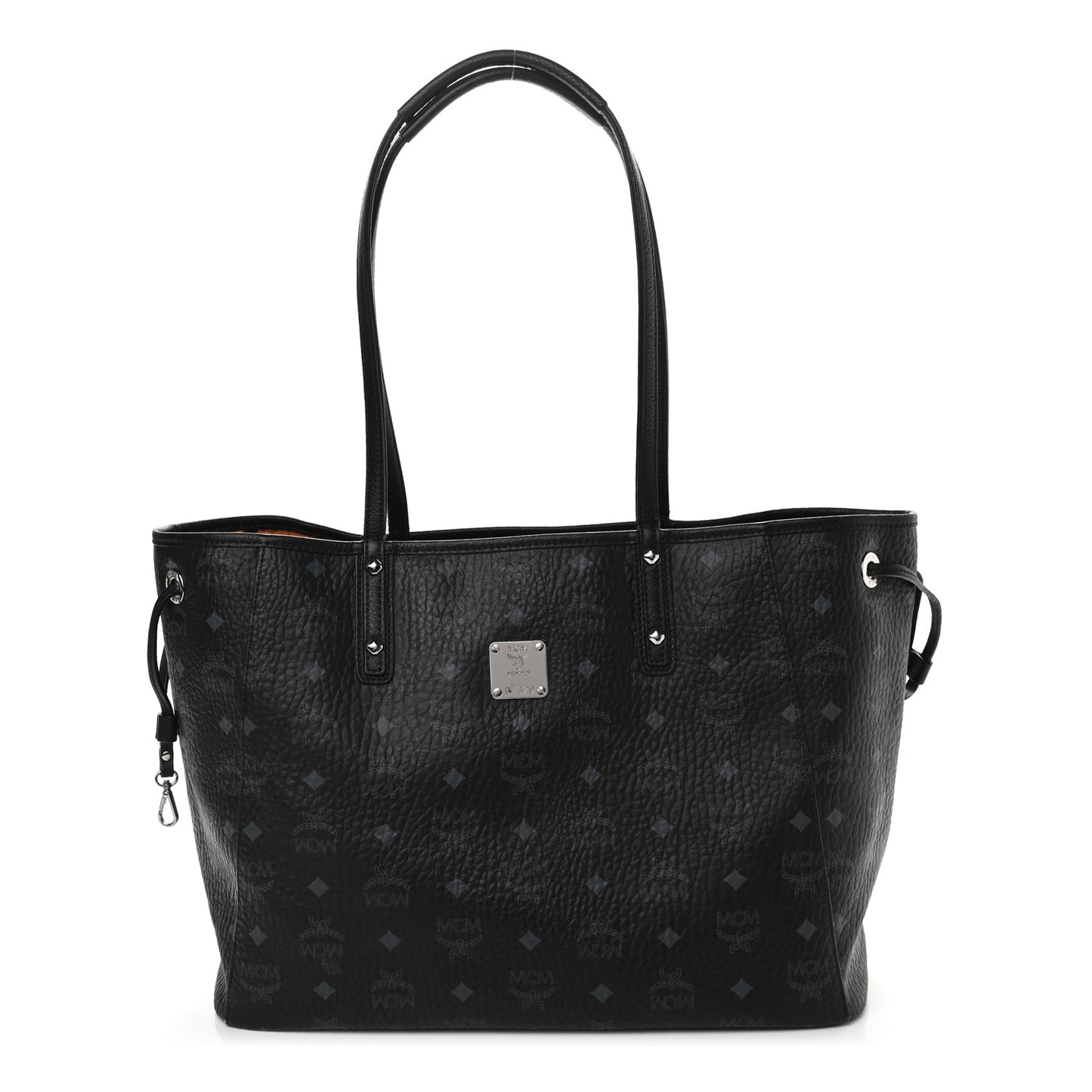 Visetos Medium Reversible Shopping Tote Black
