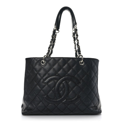 Chanel Caviar Quilted Grand Shopping Tote GST Black 1 of 11
