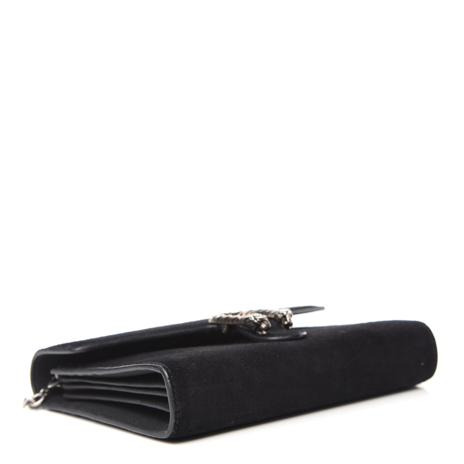 Gucci Suede Mini Dionysus Chain Wallet Black 4 of 11