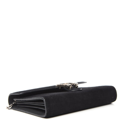 Gucci Suede Mini Dionysus Chain Wallet Black 4 of 11