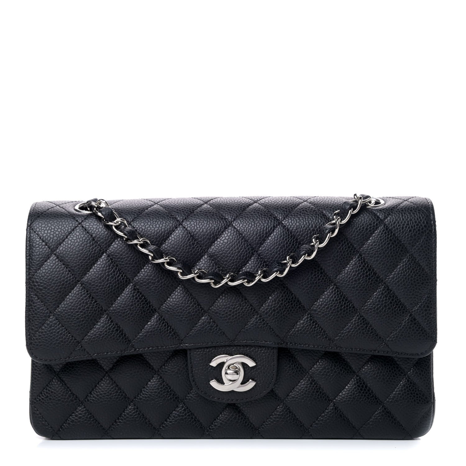 Chanel Caviar Quilted Medium Double Flap Black 1 of 4