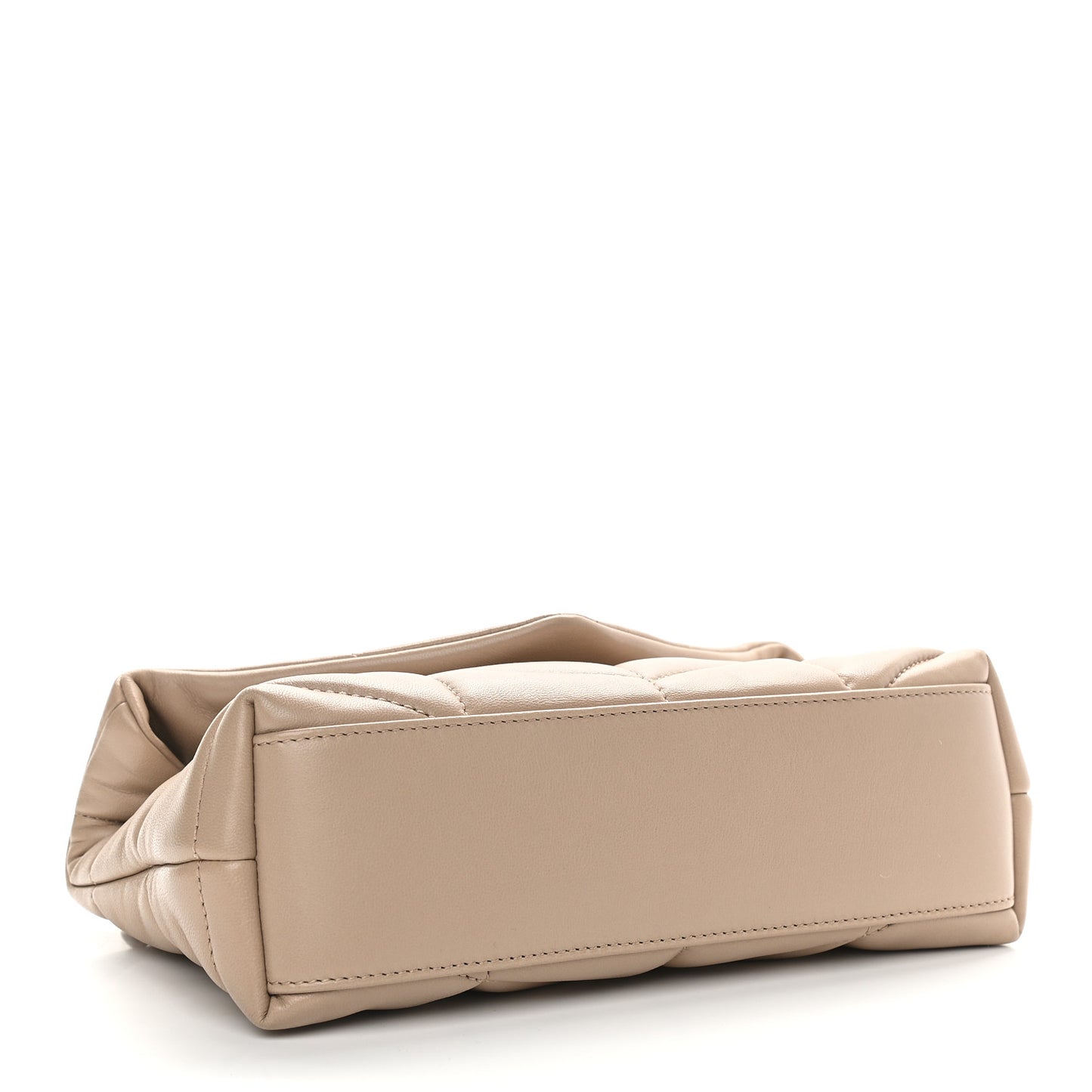 Lambskin Quilted Toy Loulou Puffer Monogram Chain Satchel Nude Powder