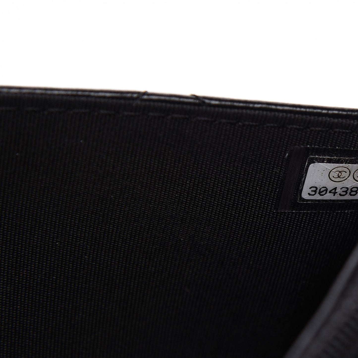 Lambskin Quilted Trendy CC Wallet On Chain WOC Black