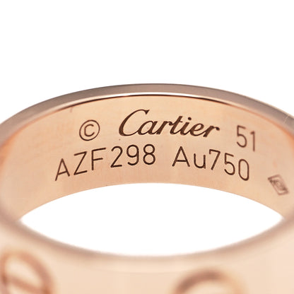 Cartier 18K Pink Gold 5.5mm LOVE Ring 51 5.75 4 of 5