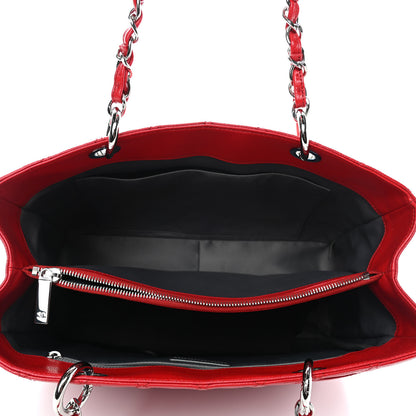 Chanel Caviar Quilted Grand Shopping Tote GST Red 4 of 4