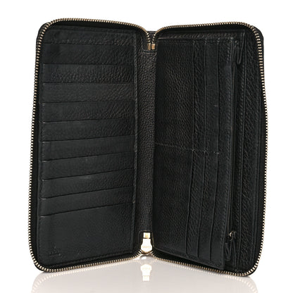 Gucci Pebbled Calfskin Soho Zip Around Wallet Black 5 of 10