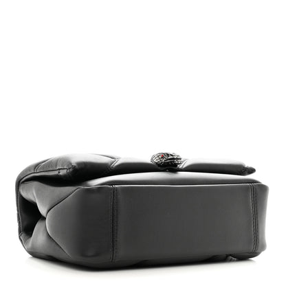 Bulgari Calfskin Matelasse Mini Serpenti Cabochon Crossbody Bag Black 4 of 11