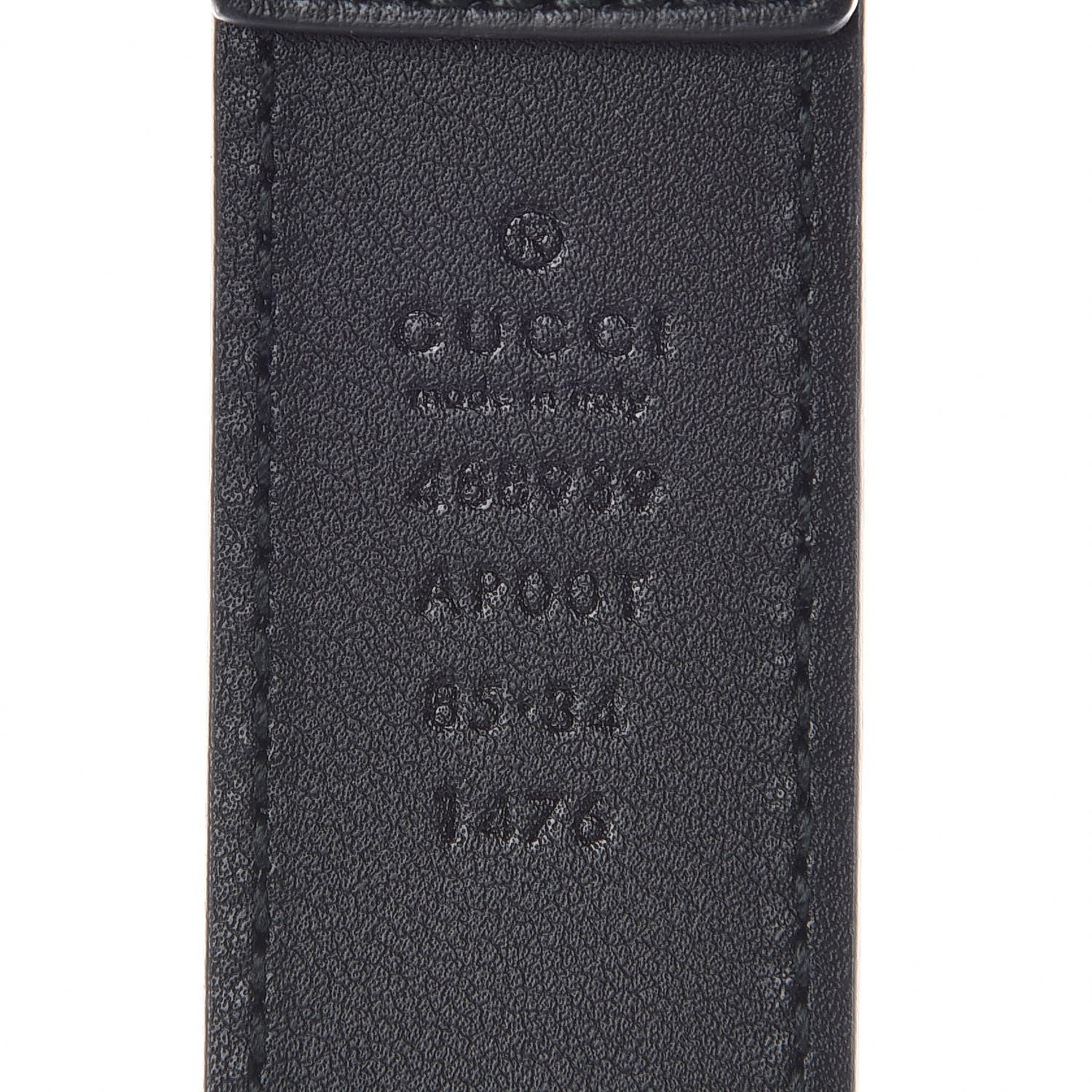 Gucci Calfskin Horsebit Belt 85 34 Black 4 of 6