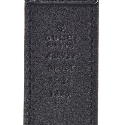 Gucci Calfskin Horsebit Belt 85 34 Black 4 of 6
