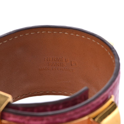Hermes Matte Alligator Collier De Chien CDC Bracelet S Fuchsia 5 of 8