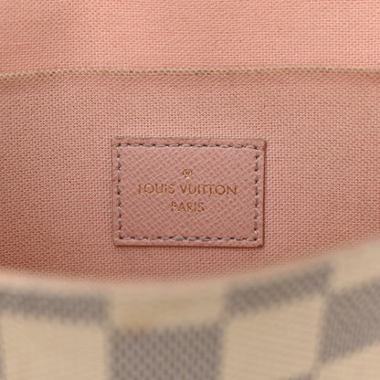 Louis Vuitton Damier Azur Pochette Felicie Chain Wallet Rose Ballerine 6 of 11