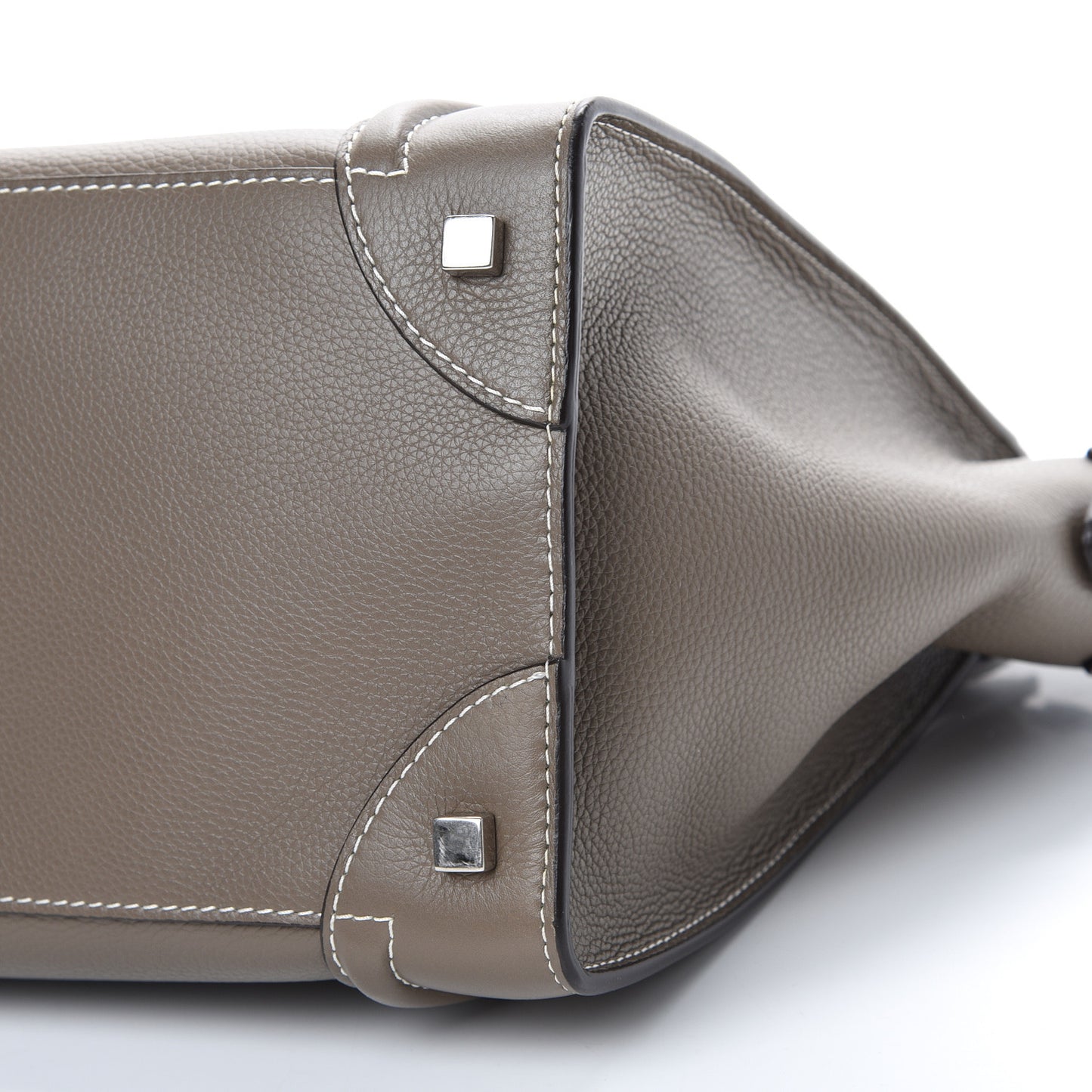 Drummed Calfskin Mini Luggage Souris