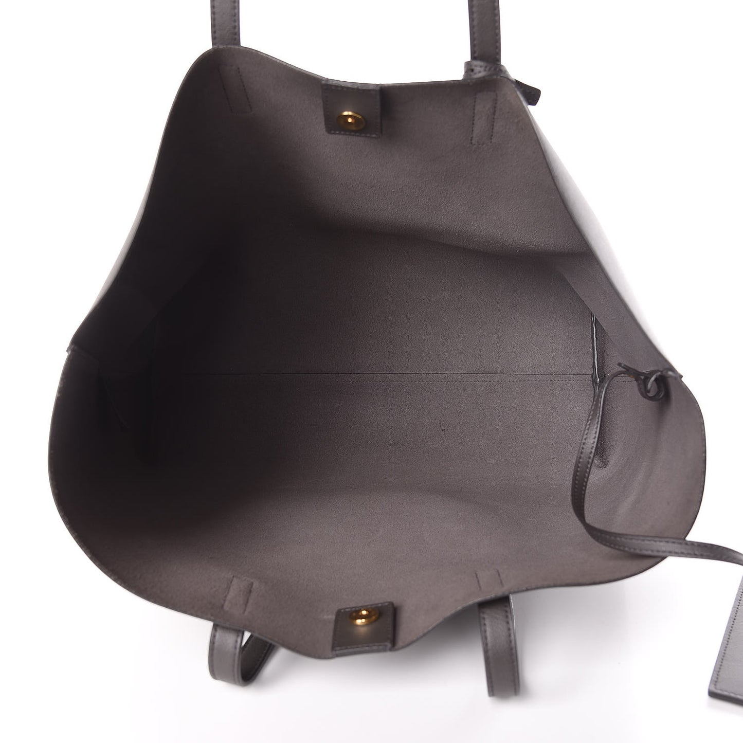 Calfskin Large Shopping Tote Asphalt