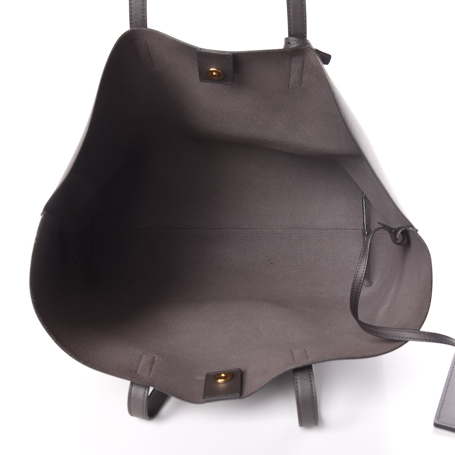 Saint Laurent Calfskin Large Shopping Tote Asphalt 6 of 11