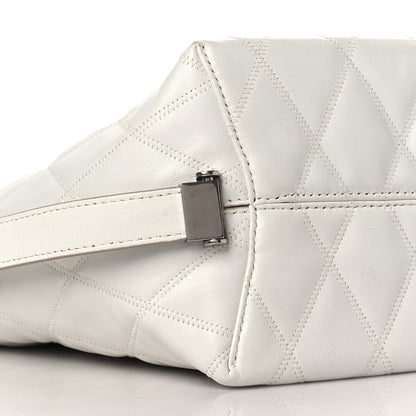 Givenchy Lambskin Quilted Mini GV Bucket Bag White 9 of 10