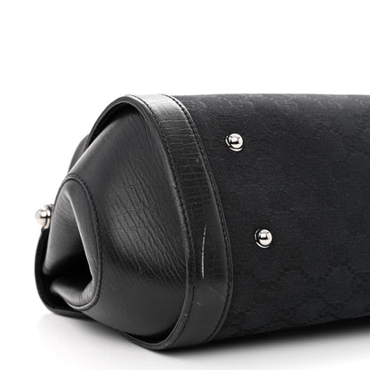 Gucci Monogram Bamboo Bullet Bag Black 9 of 14