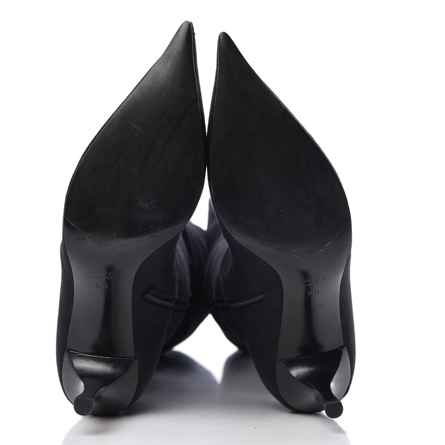 Canvas D Ring Tall Boots 38 Black