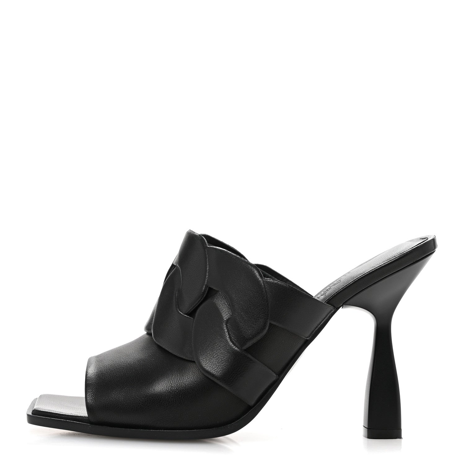 Hermes Nappa Hanna 95 Sandal 38 Black 1 of 9