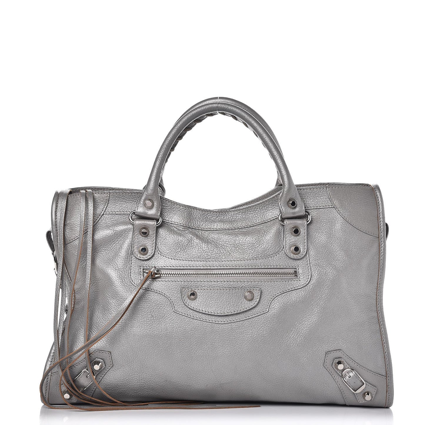 Pearlescent Goatskin Classic Palladium Hardware City Gris Gris Light